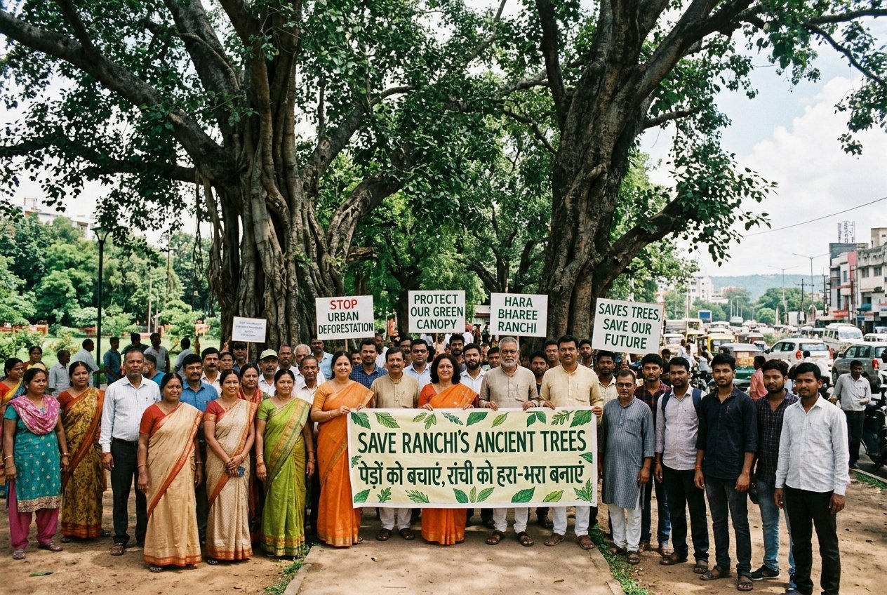 Standing Up for Our Trees at Harmu Chowk